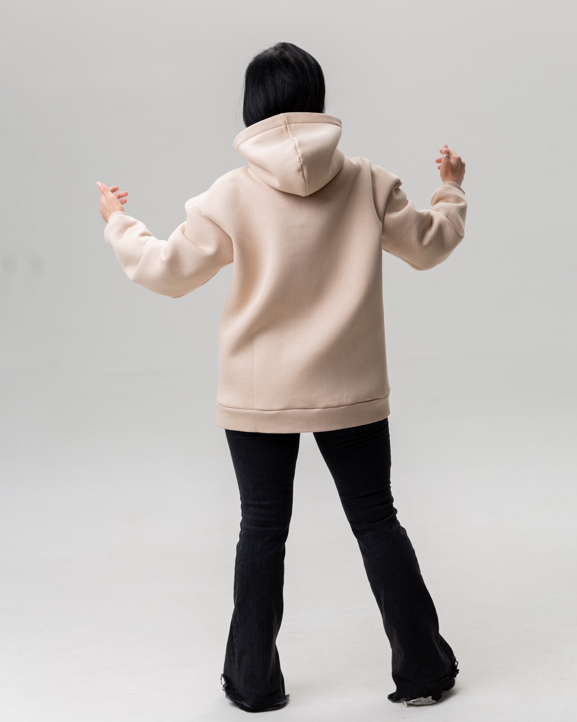 Beige hoodie “You are absolutely right!”