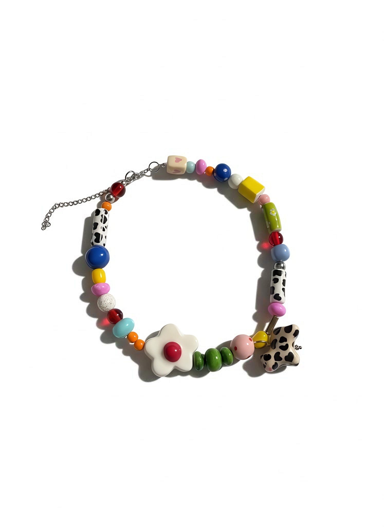 Ceramic beads “Colorful cow”