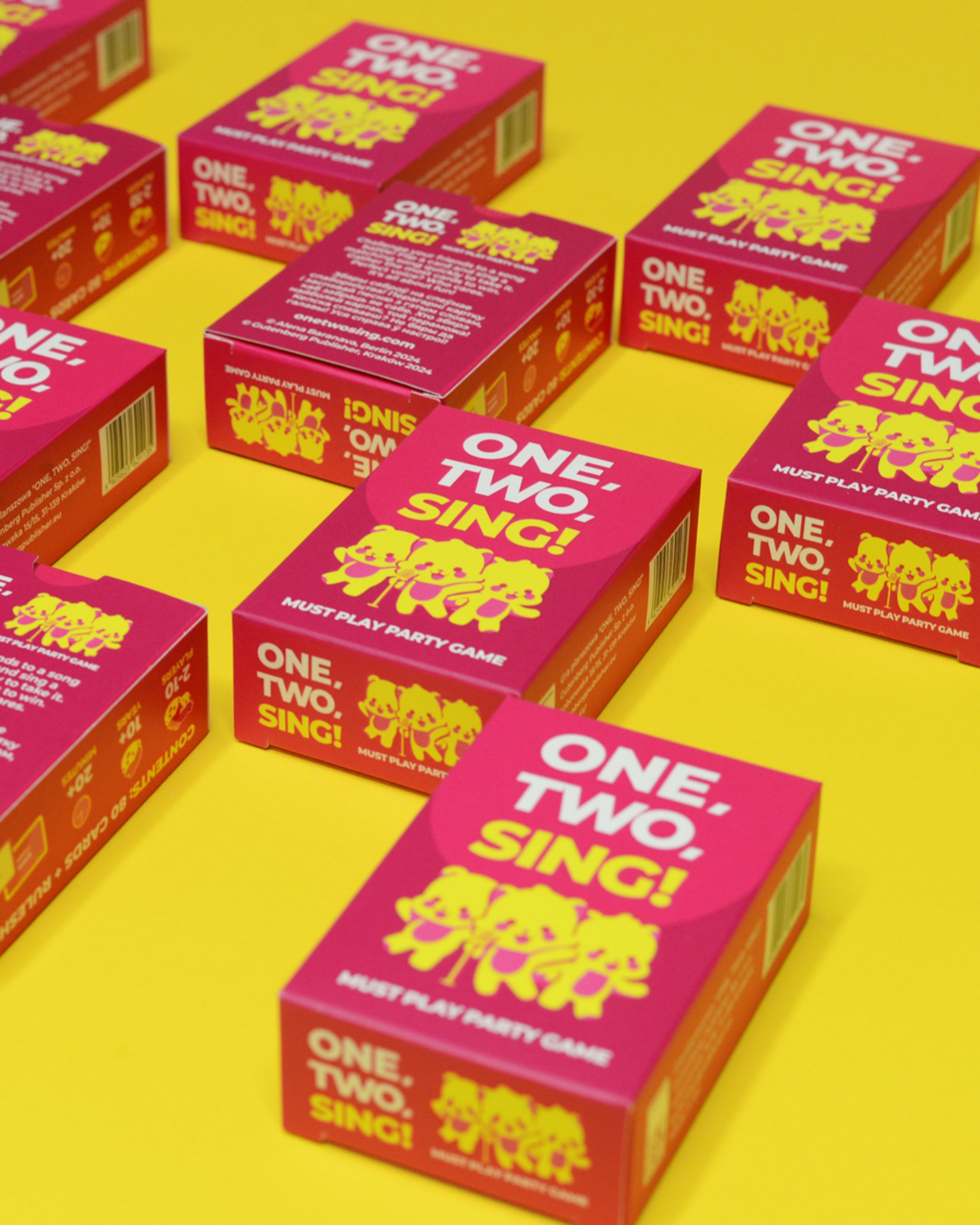 Board game “One, two, SING!” in Belarusian and English